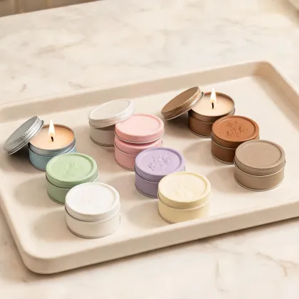 Mini tin candles